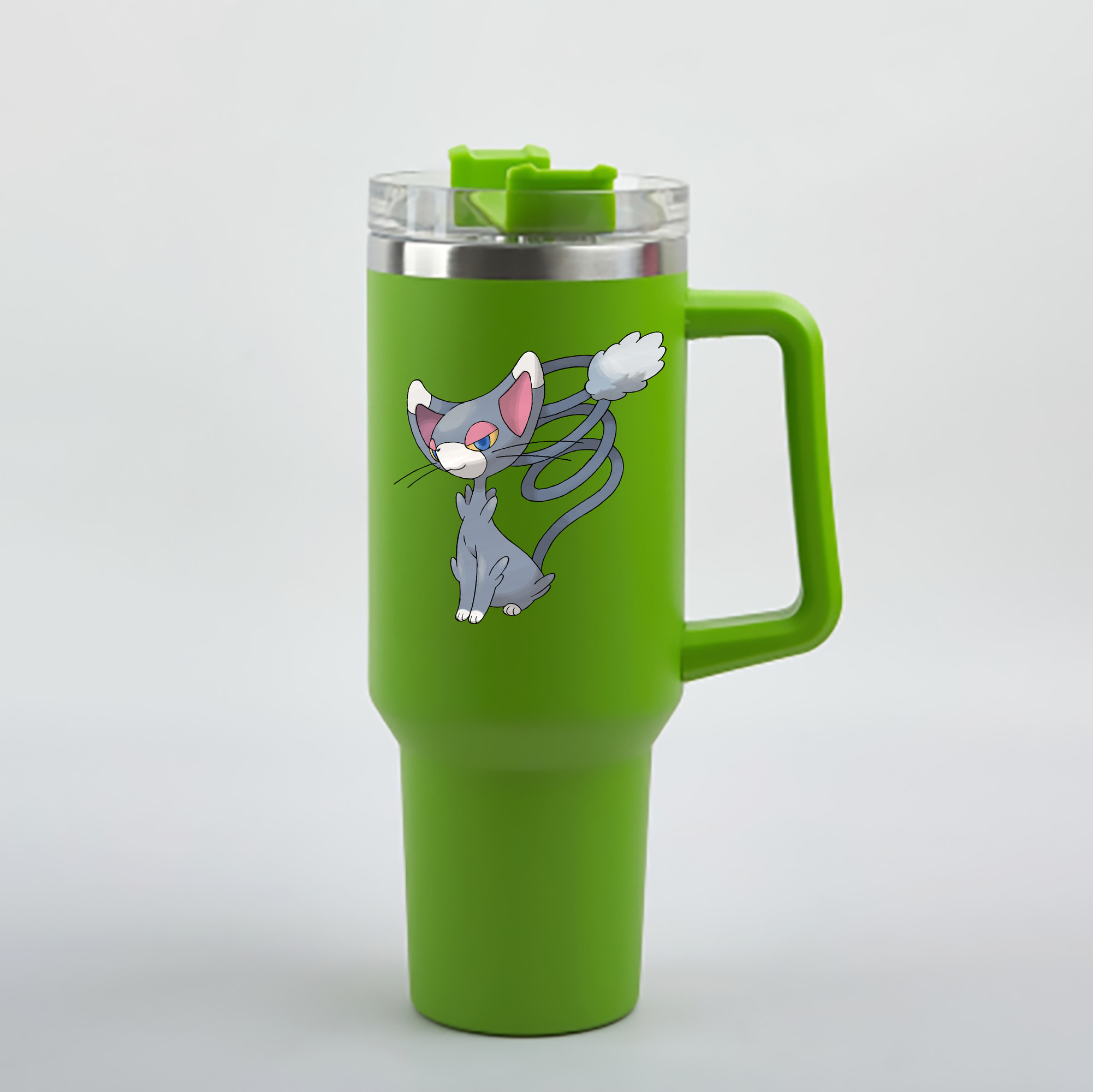 （画像用） ポケットモンスター Pokémon 1200mL車用タンブラー - クリスタルステッカー（プラスチックストロー付き）